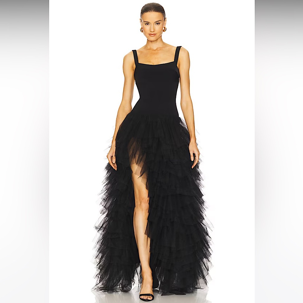 NWT! Lovers and Friends Bowie Gown in Black
